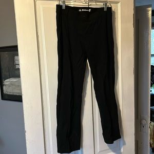 Betabrand stretchy work pants, straight leg black size large petite